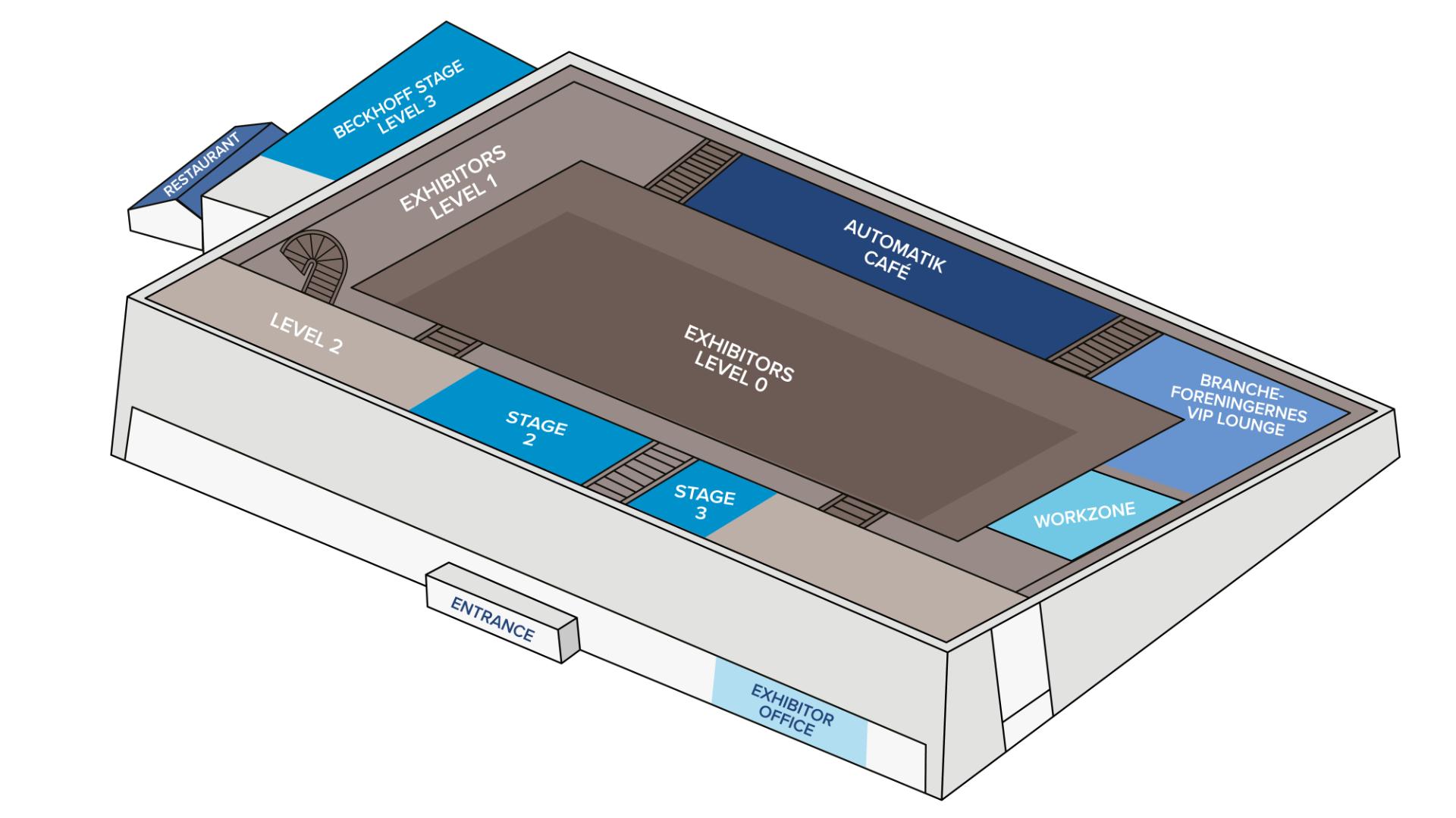 Floor plan featuring all exhibitors at AUTOMATIK